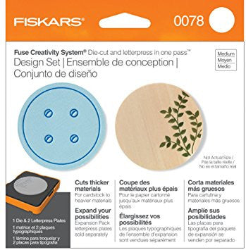 Circle Die Cut and Letterpress Set / Suaje y Prensa de Círculos Dados de Corte / Suajes / Troqueles Fiskars