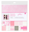 Baby Girl Kit Pebbles 12&quot; x 12&quot; Paper / Papel Doble Cara Niña