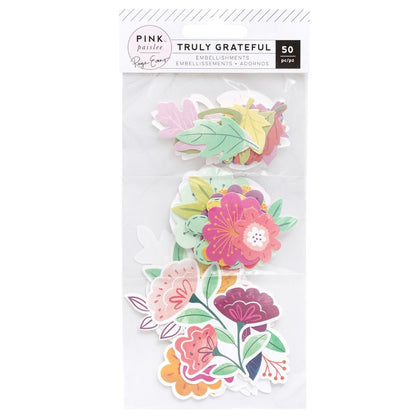 Die-Cuts Truly Grateful Paige Evans / Recortes Agradecimiento Flores Descontinuado Pink Paislee
