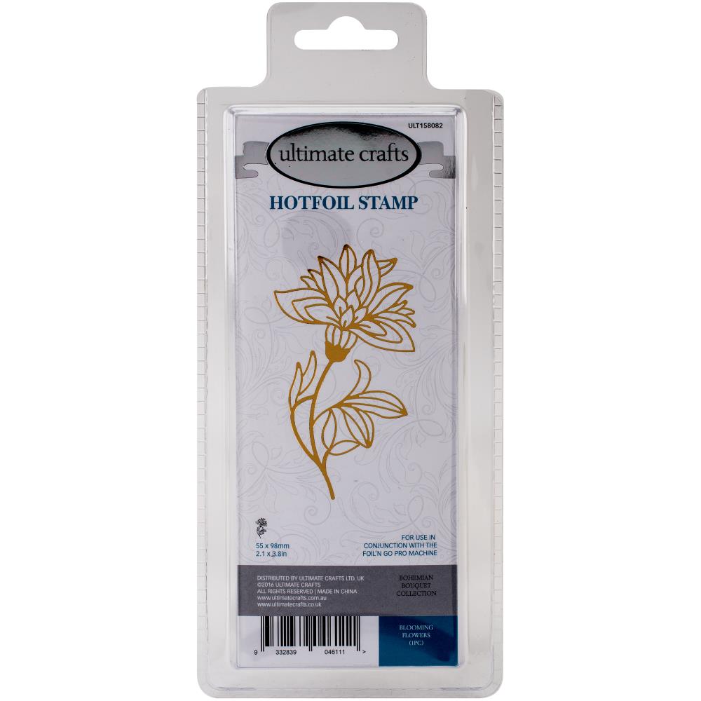 Hotfoil Stamp Blooming Flowers / Placa para Foil Flor Descontinuado Ultimate Crafts