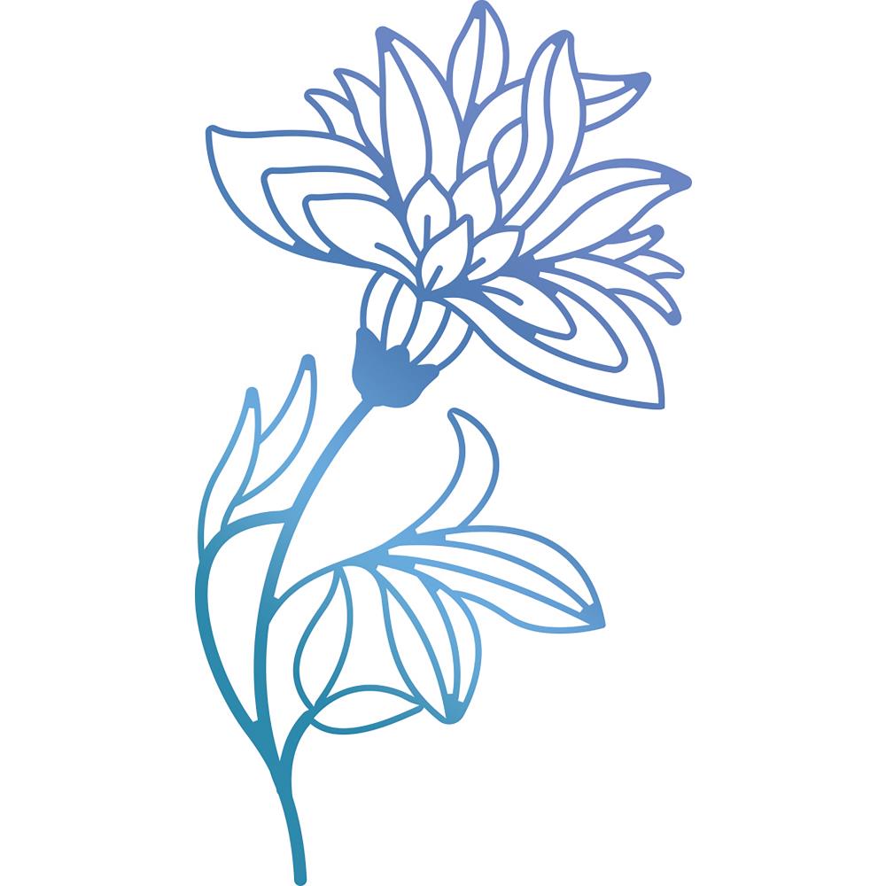 Hotfoil Stamp Blooming Flowers / Placa para Foil Flor Descontinuado Ultimate Crafts