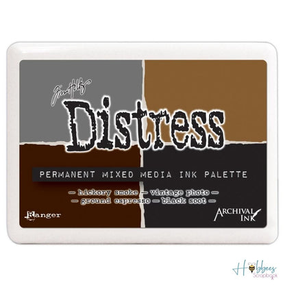 Tim Holtz Distress Ink Palette  / Cojín de Tinta para Sellos Colores Tierra Tintas Ranger