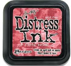 Tim Holtz Distress Fired Brick / Cojin de Tinta para Sellos Ladrillo Quemado Tintas Ranger