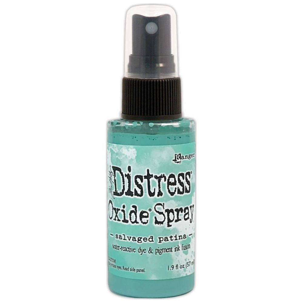 Distress Oxide Salvaged Patina Spray Stain / Tinta en Spray Azul Oxidado