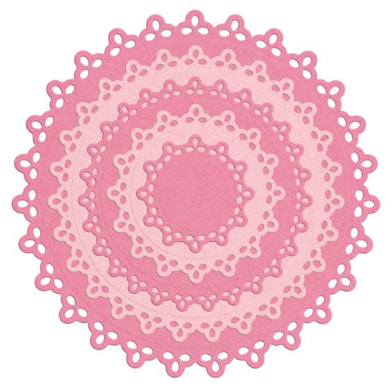 Nesting Dies Doily Circles Dies / Suaje de Corte de Circulo de Encaje Dados de Corte / Suajes / Troqueles LifeStyle Crafts