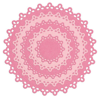 Nesting Dies Doily Circles Dies / Suaje de Corte de Circulo de Encaje Dados de Corte / Suajes / Troqueles LifeStyle Crafts