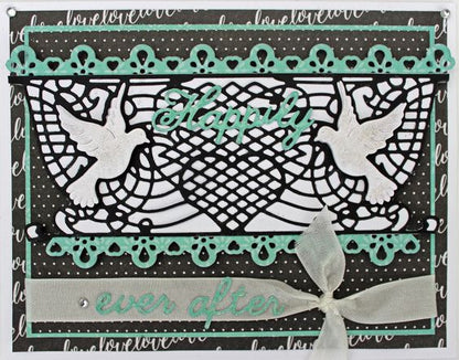 Suaje de Corter de Pajaro Enrejado / Dove Border Dies Descontinuado Cheery Lynn Designs