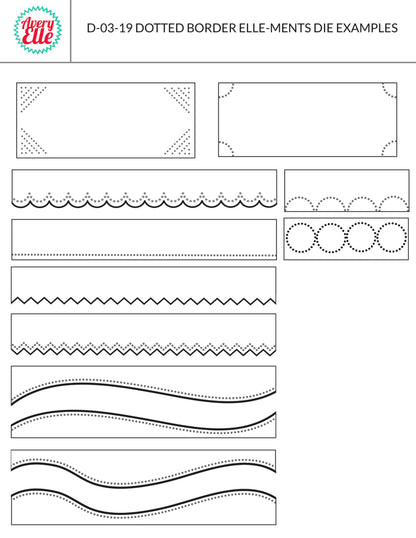 Dotted Borders Dies / Suajes de Bordes Punteados DESCONTINUADO Crafter&