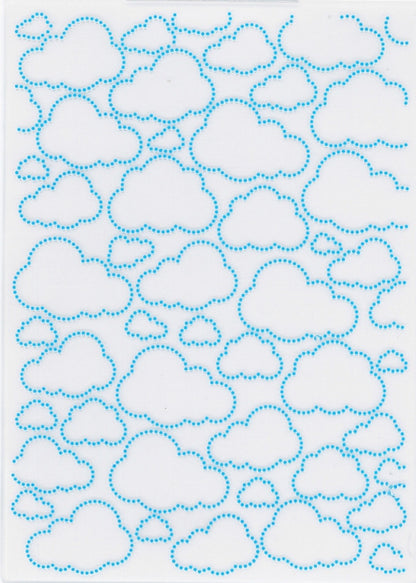 Dotty Clouds Embossing Folder/ Folder de Grabado de Nubes Descontinuado Crafter&