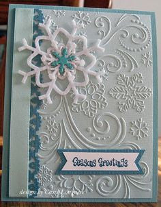 Snowflake Swirl Embossing / Folder de Grabado Remolino Copo de Nieve Descontinuado Darice