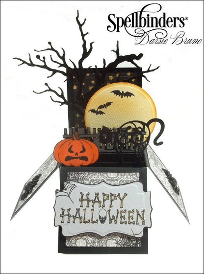 Happy Halloween Dies &amp; Stamps Set / Suajes de Corte y Sellos de Halloween Dados de Corte / Suajes / Troqueles Spellbinders