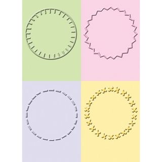 Stitched Circles Embossing Folders / Folders de Grabado Circulos con Costura Descontinuado Cuttlebug