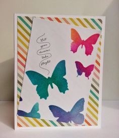Stencil 6"X6" Butterfly / Plantilla De Mariposas Descontinuado Heidi Swapp
