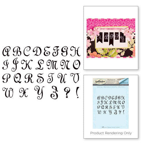 Rubber Stamps  Alphabet Upper / Sellos de Alfabeto Descontinuado Spellbinders