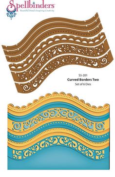 Borderabilities Card Creator Dies Curved Borders 2 / Suajes de Corte Bordes Descontinuado Spellbinders