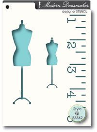 DressMaker Stencil / Plantilla de Modista Descontinuado Memory Box