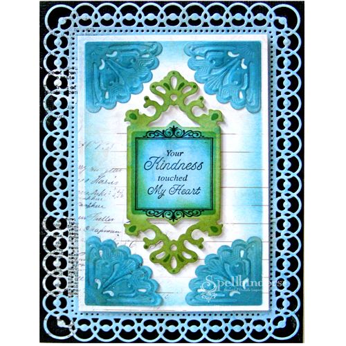 Detailed Scallops Dies and Emboss / Suaje y Realce Rectángulos de Encaje Detallado Descontinuado Spellbinders