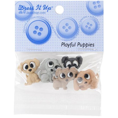 Playful Puppies Embellishments / Adornos de Perritos Descontinuado Dress It Up