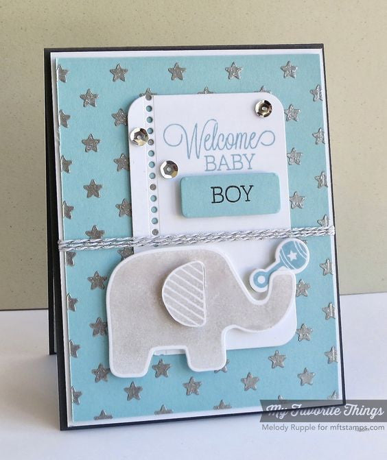 Beautiful Baby Stamps / Sellos de Polímero de Elefante Descontinuado My Favorite Things