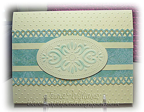 Embossing Plus Elegant / Folder de Corte y Grabado Marco Ovalo Dados de Corte / Suajes / Troqueles Cuttlebug