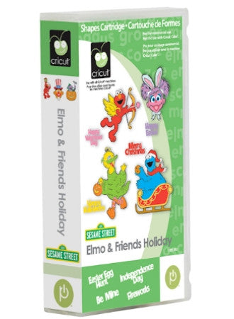 Elmo &amp; Friends Holiday Cartridge / Cartucho  Elmo Descontinuado Cricut