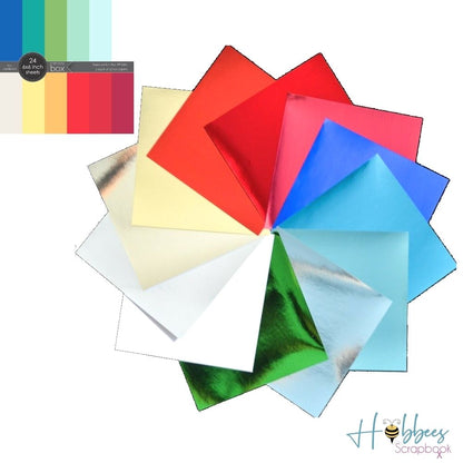 Polished Foil Cardstock Pad 6" / Block de Cartulina Metalizada Papel Memory Box