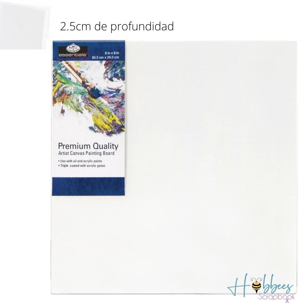 Canvas Board 8 x 8" / Lienzo Para Artista de 20.32 cm Lienzos Royal Langnickel