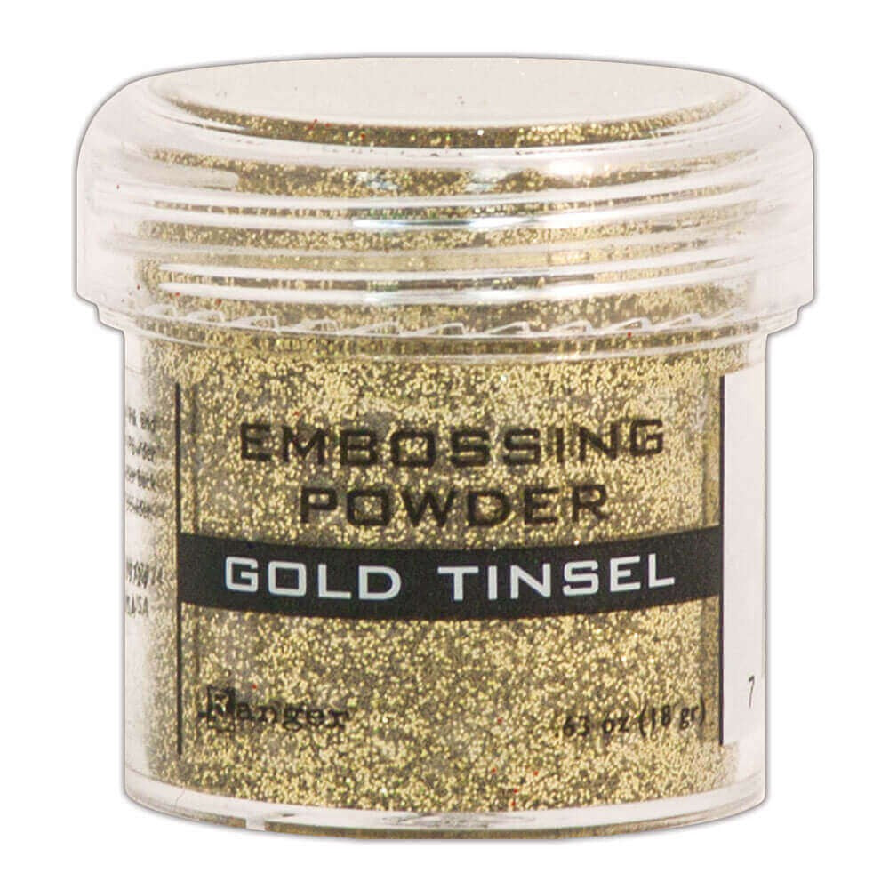 Gold Tinsel Embossing Powder / Polvos de Realce Oro Polvos de Embossing Ranger