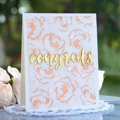 Rose Gold Embossing Powder / Polvos de Realce Oro Rosa Polvos de Embossing Lawn Fawn