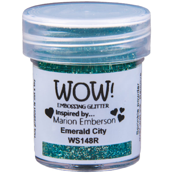 Emerald City Embossing Powder / Polvo de Embossing Esmeralda Glitter Descontinuado Wow!