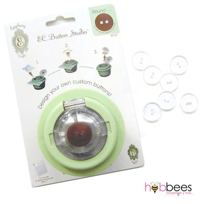 EC Button Studio Punch / Perforadora para hacer Botones Descontinuado Epiphany Craft