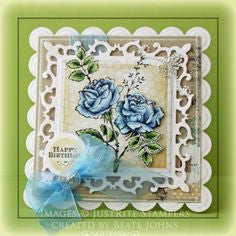 Suaje de Corte de Cuadro Escalopado / Classic Scalloped Squares Large Descontinuado Spellbinders