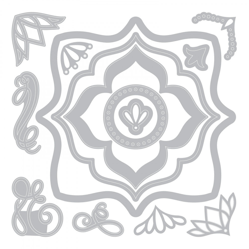 Thinlits Corners &amp; Labels Die / Suajes de Esquinas y Etiquetas Dados de Corte / Suajes / Troqueles Sizzix