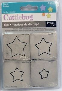 Dies Stars / Suaje de Corte de estrellas Descontinuado Cuttlebug