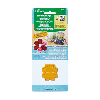 Plantilla para hacer flores de tela / Kanzashi Round petal extra small Descontinuado Clover