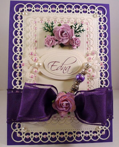 Detailed Scallops Dies and Emboss / Suaje y Realce Rectángulos de Encaje Detallado Descontinuado Spellbinders