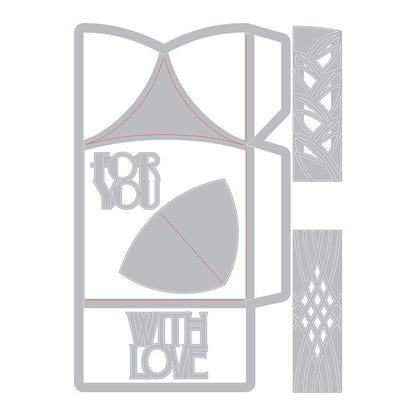 Thinlits Petal Fold Box / Suaje de Cajita de Cierre de Pétalos Descontinuado Sizzix