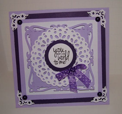 Nestabilities Decorative Elements Dies Captivating Squares / Suajes de Corte Cuadros Descontinuado Spellbinders