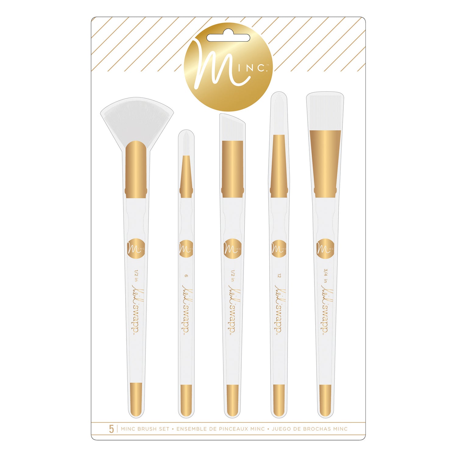 Minc Paint Brushes / Set de Pinceles Pinceles y Brochas Heidi Swapp