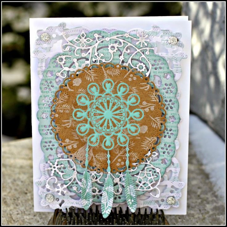 Kissimee Tiny Doily Die / Suaje de Mini Blonda con Corazones Dados de Corte / Suajes / Troqueles Cheery Lynn Designs