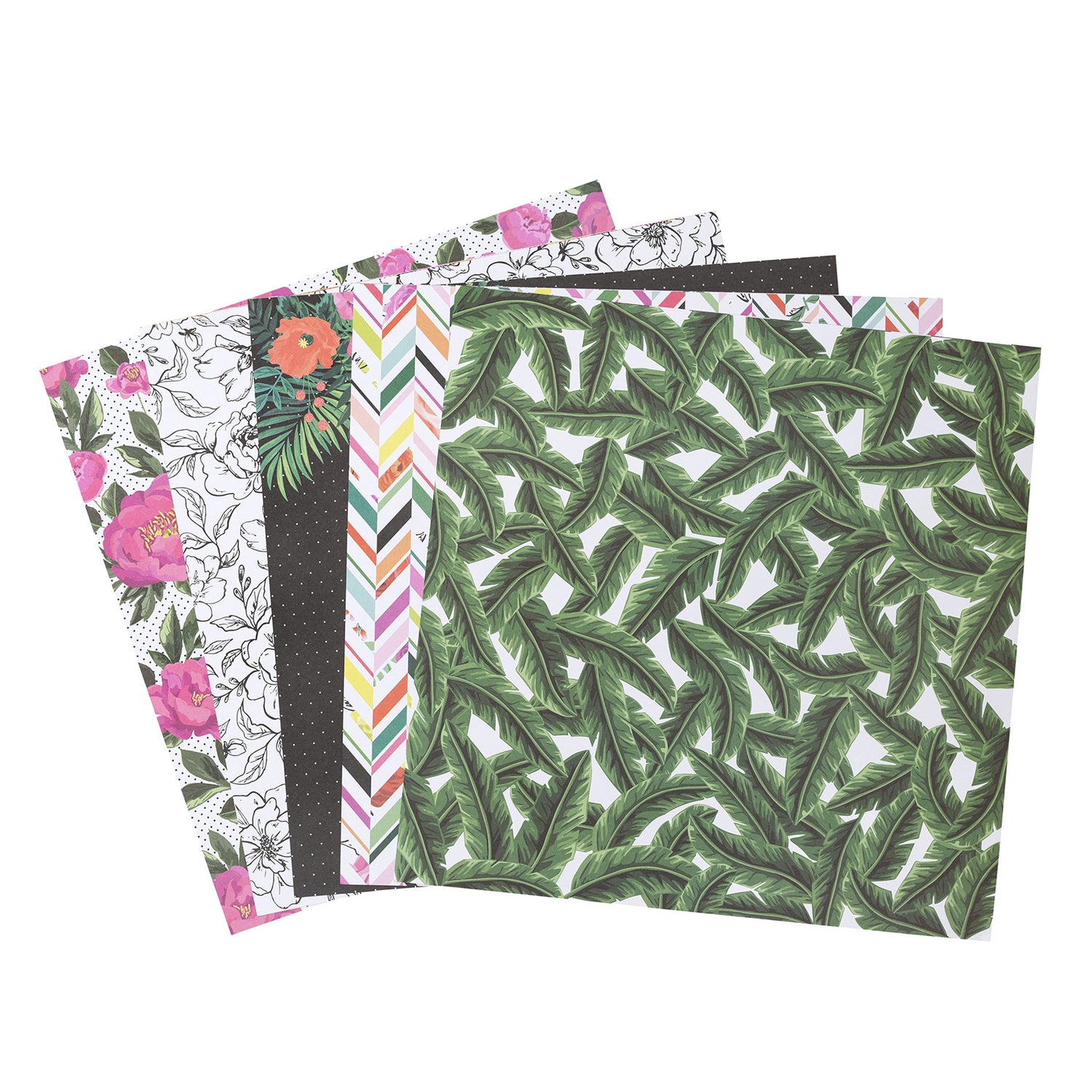 5th &amp; Monaco Paper Pad 12" / Block de Papel Floral Descontinuado Pink Paislee