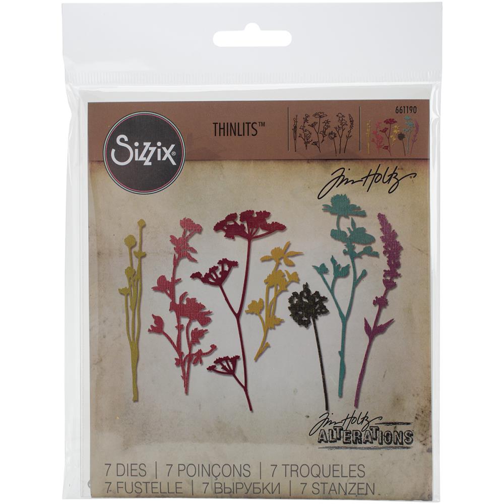 Thinlits Wildflowers Die / Suaje de Flores Silvestres Dados de Corte / Suajes / Troqueles Sizzix