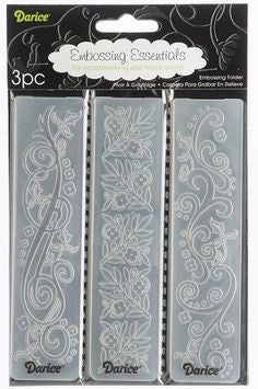 Embossing Flourishes Borders / Folder de Grabado Florales Descontinuado Darice