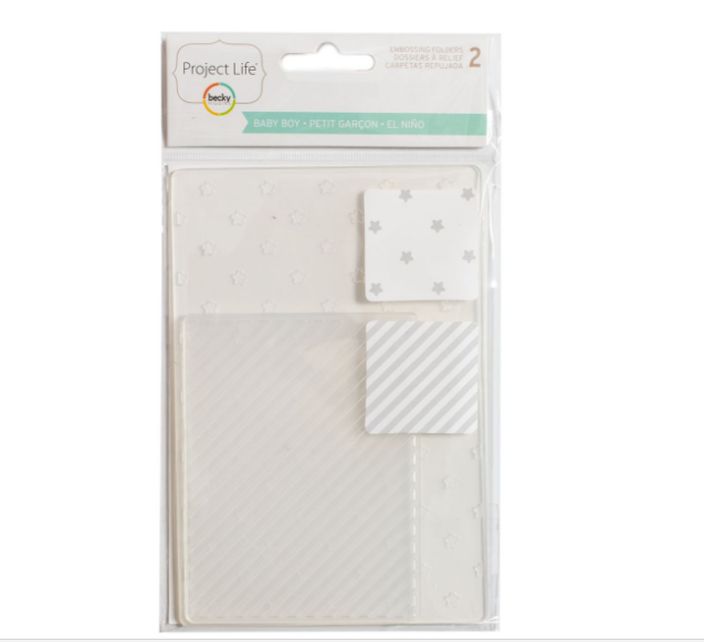 Embossing Folder Baby Boy / Folder de Grabado Niño Descontinuado Project Life