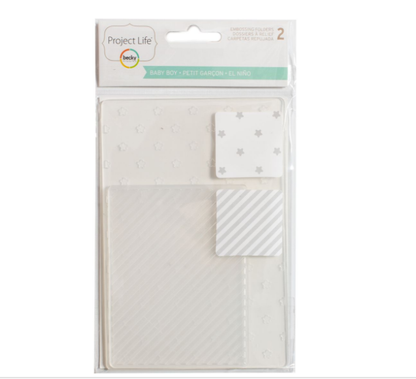 Embossing Folder Baby Boy / Folder de Grabado Niño Descontinuado Project Life