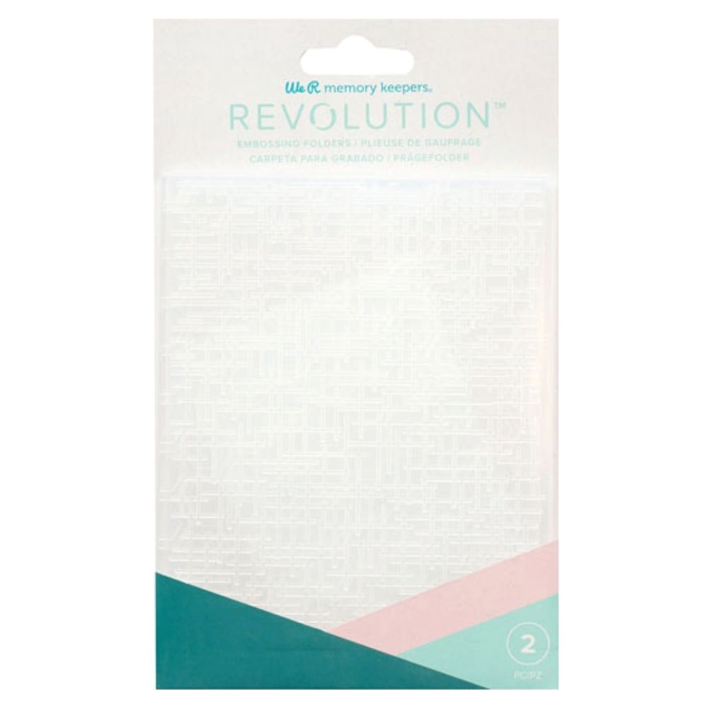 Woven and Honeycomb Embossing Folders / Folders de Grabado Tejido y Panal Descontinuado We R Memory Keepers