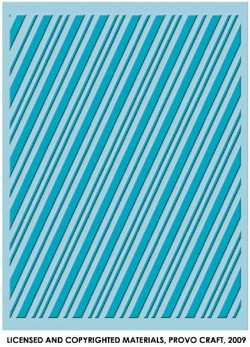 Embossing Folder Candy Cane Stripe / Folder de Grabado Diagonales Descontinuado Cuttlebug