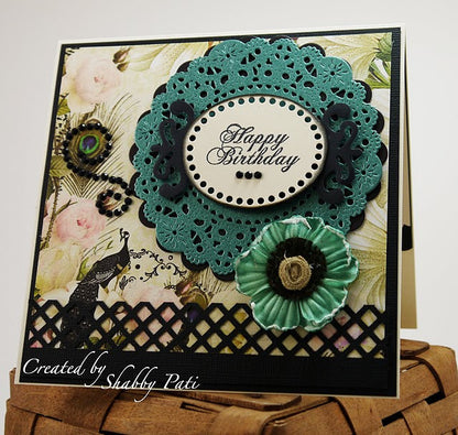 Suaje de Corte de Blonda Mini / French Pastry Tiny Doily Descontinuado Cheery Lynn Designs