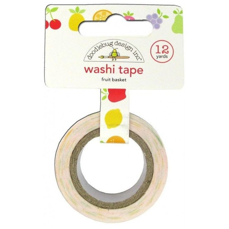 Washi Tape Fruit Basket / Cinta Adhesiva Frutas Washi Tape Doodlebug