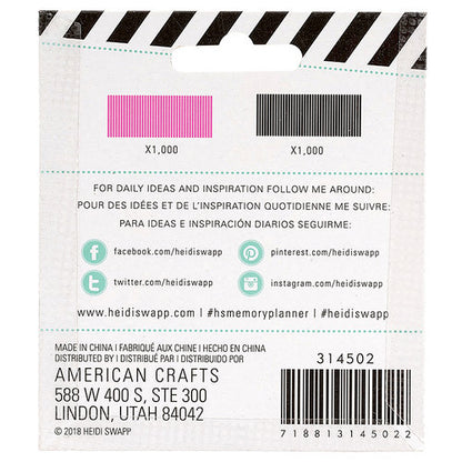Color Fresh Staples / Grapas de Colores Descontinuado Heidi Swapp